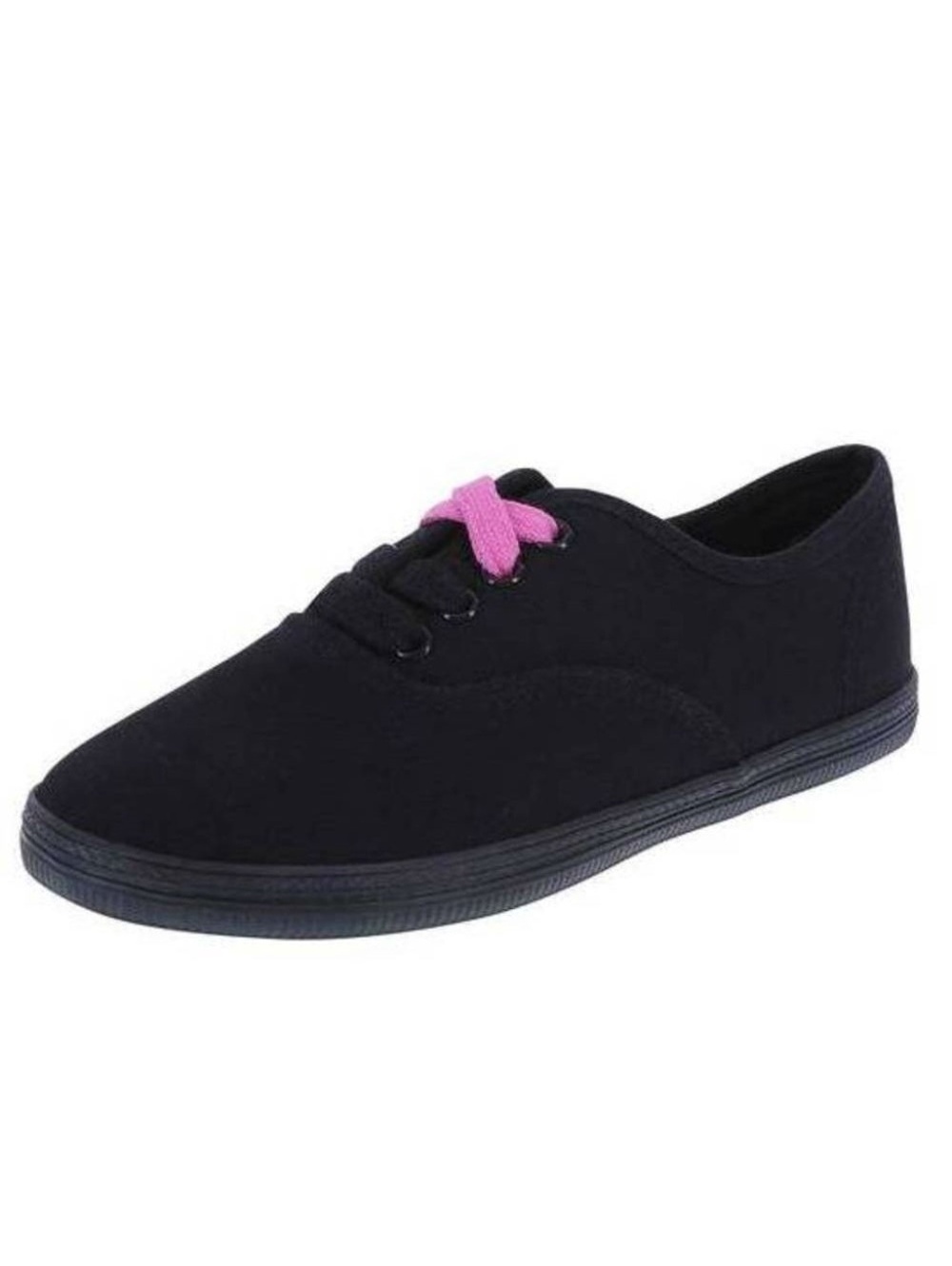 Womens Sneakers 5W City Sneaks Black Bal Canvas Fabric Tennis Shoes Wide Padded